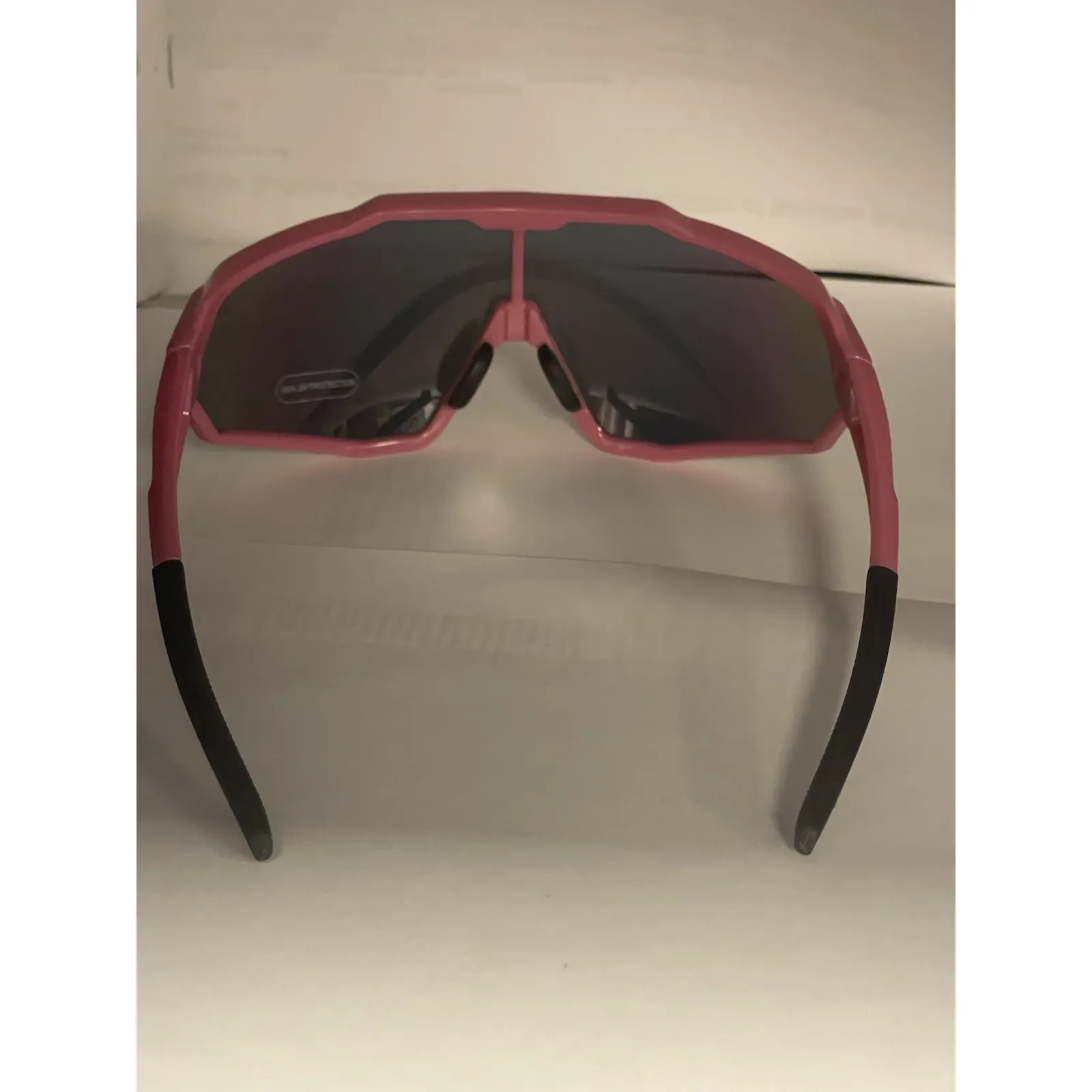 Pink Rimmed Shield Lens Sunglasses‎ New - Image 3