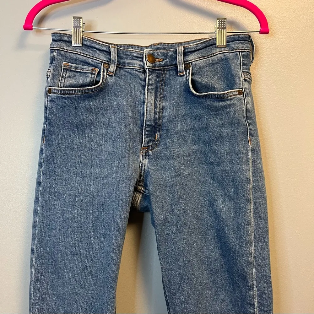 COS Skinny Jeans Light Wash Mid-Rise Denim Sz 28(?) GUC *See Measurements* - Image 3