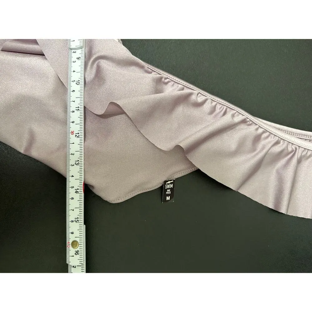 Victoria's Secret PINK Purple Flounce Bikini Bottoms Women's Size Medium M NWT - Image 8