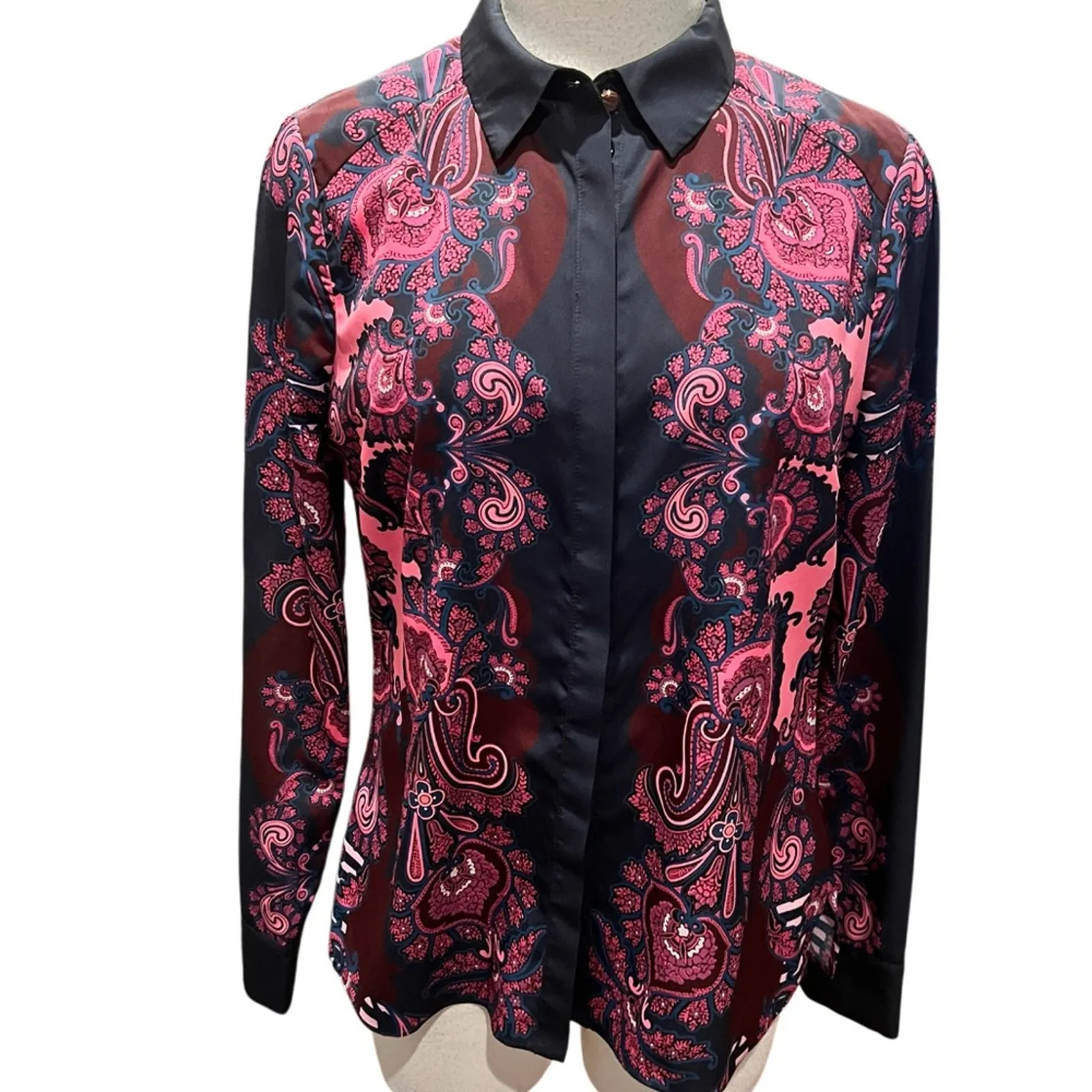 Ted Baker London Blue Ukia Paisley Shirt Size 2 NWOT - Image 4