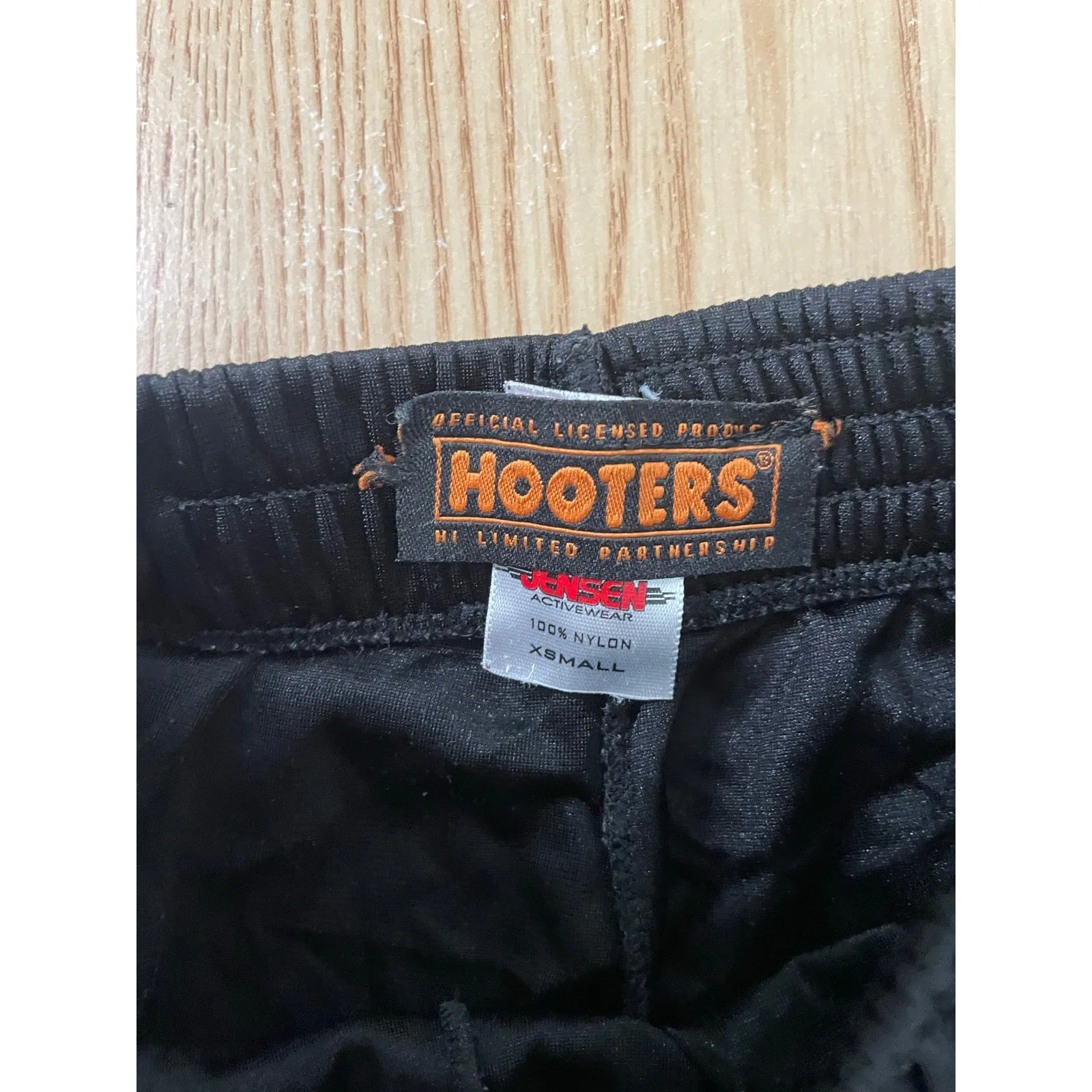 B22-14 Women’s Hooters Vintage OG Rare Dolfin Uniform Shorts Black Size Xs - Image 4