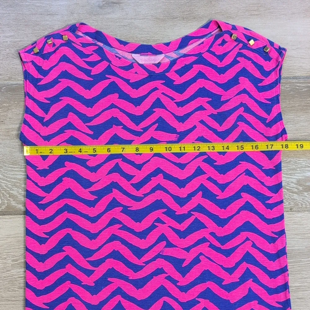 Lilly Pulitzer Pop Pink Robyn Pima Cotton Shift  Style 68649 | Lilly Shift Dress - Image 9