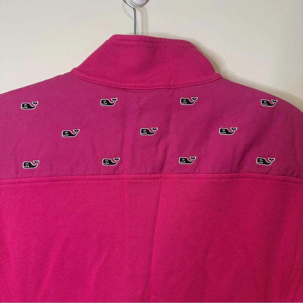 vineyard vines pink whale shep shirt size medium women’s - Image 5