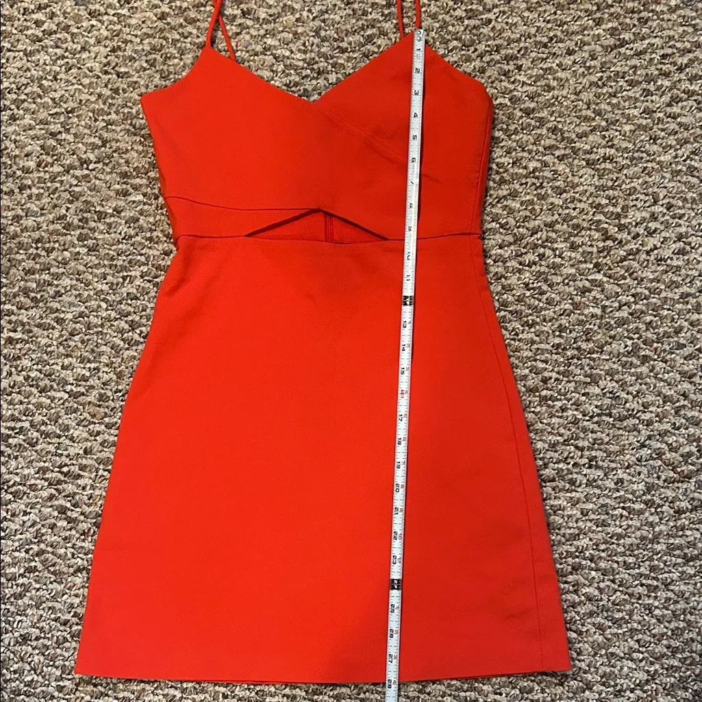 Zara Orange Mini Dress, Size M - Image 5