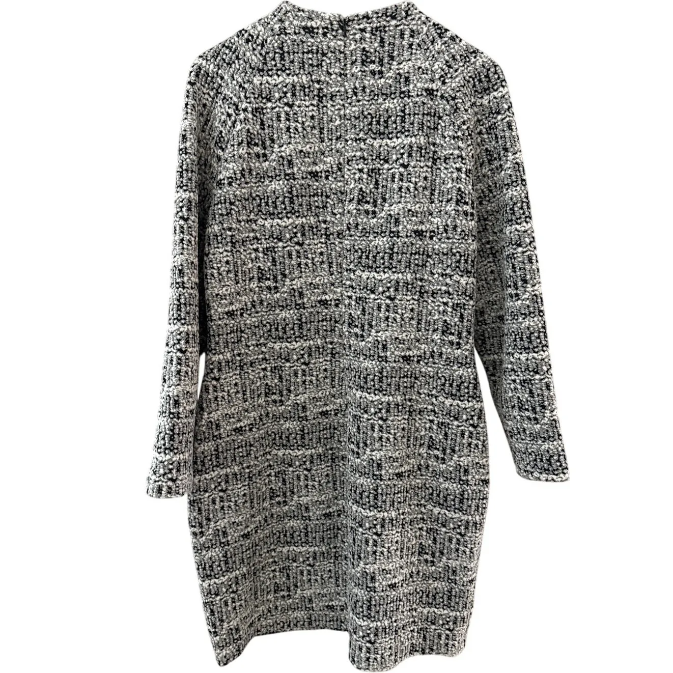 Donna Karen New York Plus Stretch Marble Print Sheath Dress Gray Size 16 - Image 3