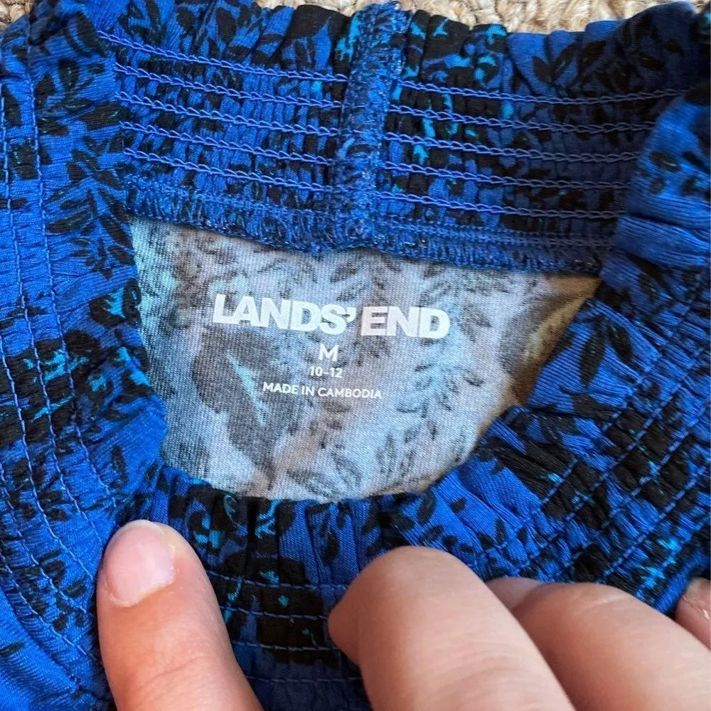 Lands end blouse medium Blue - Image 5