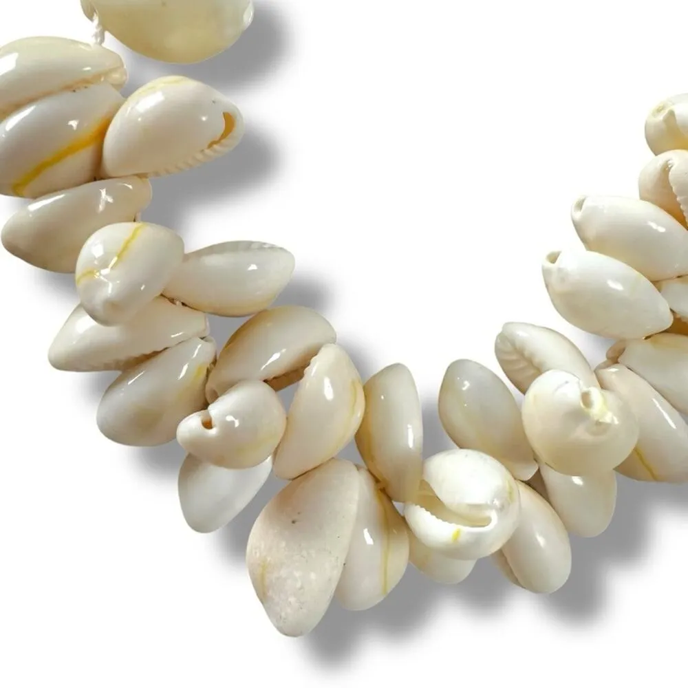 Free People Katie Leather Shell Choker NWT Layered Necklace Beach Bohemian Surf - Image 7