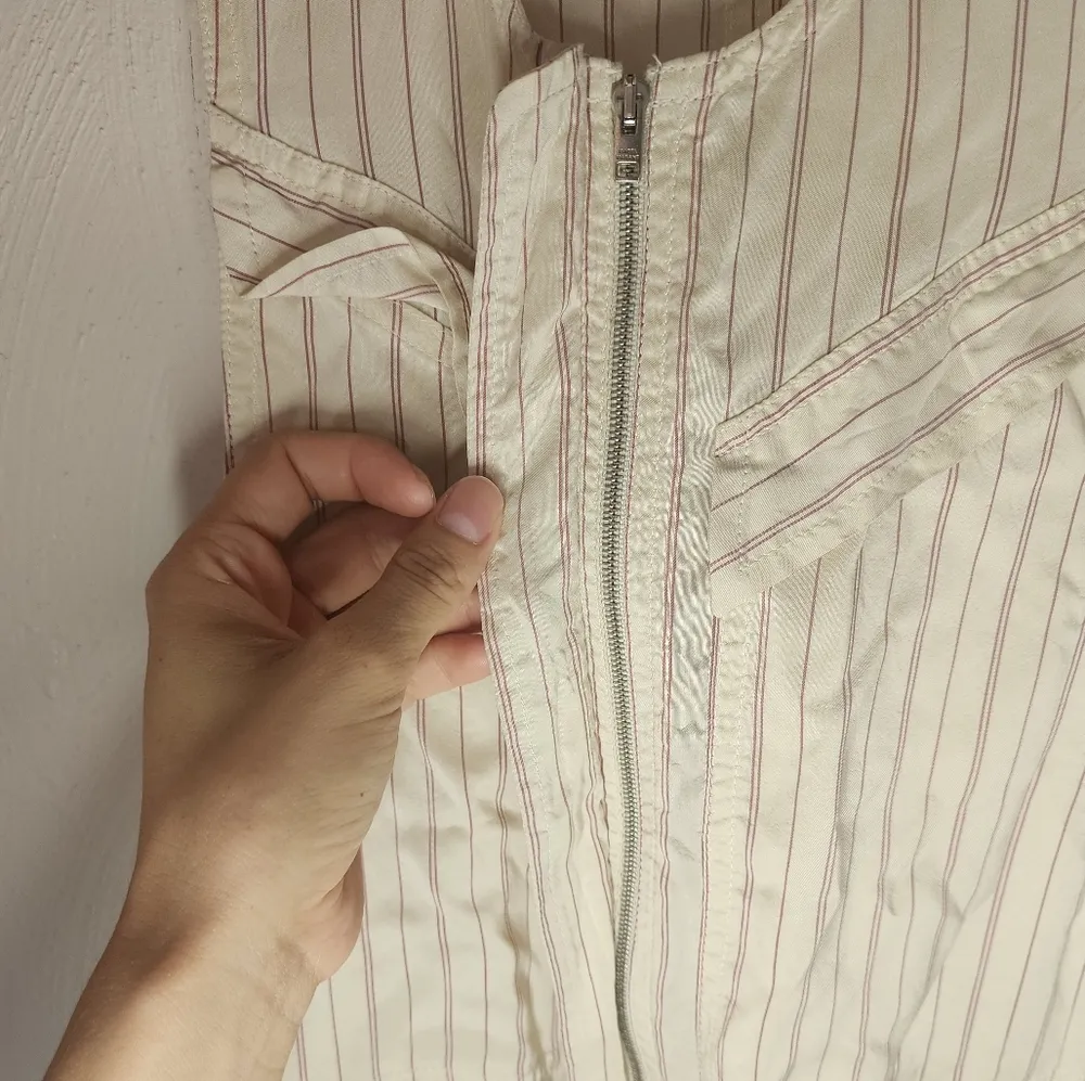 Isabel Marant Pinstripe Sleeveless Cargo Jumpsuit - Image 7