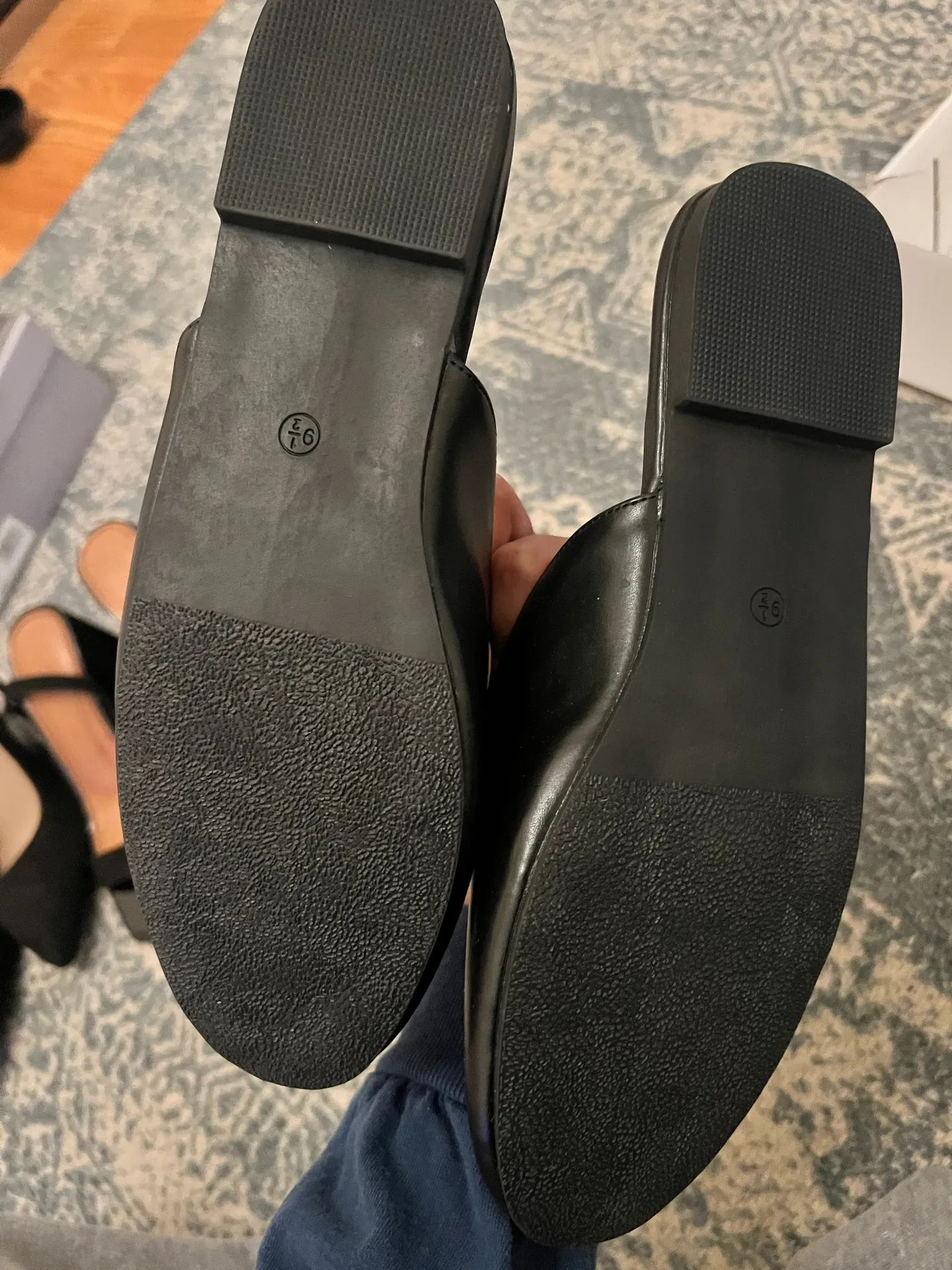 Black Loafers Size 9.5 - Image 3