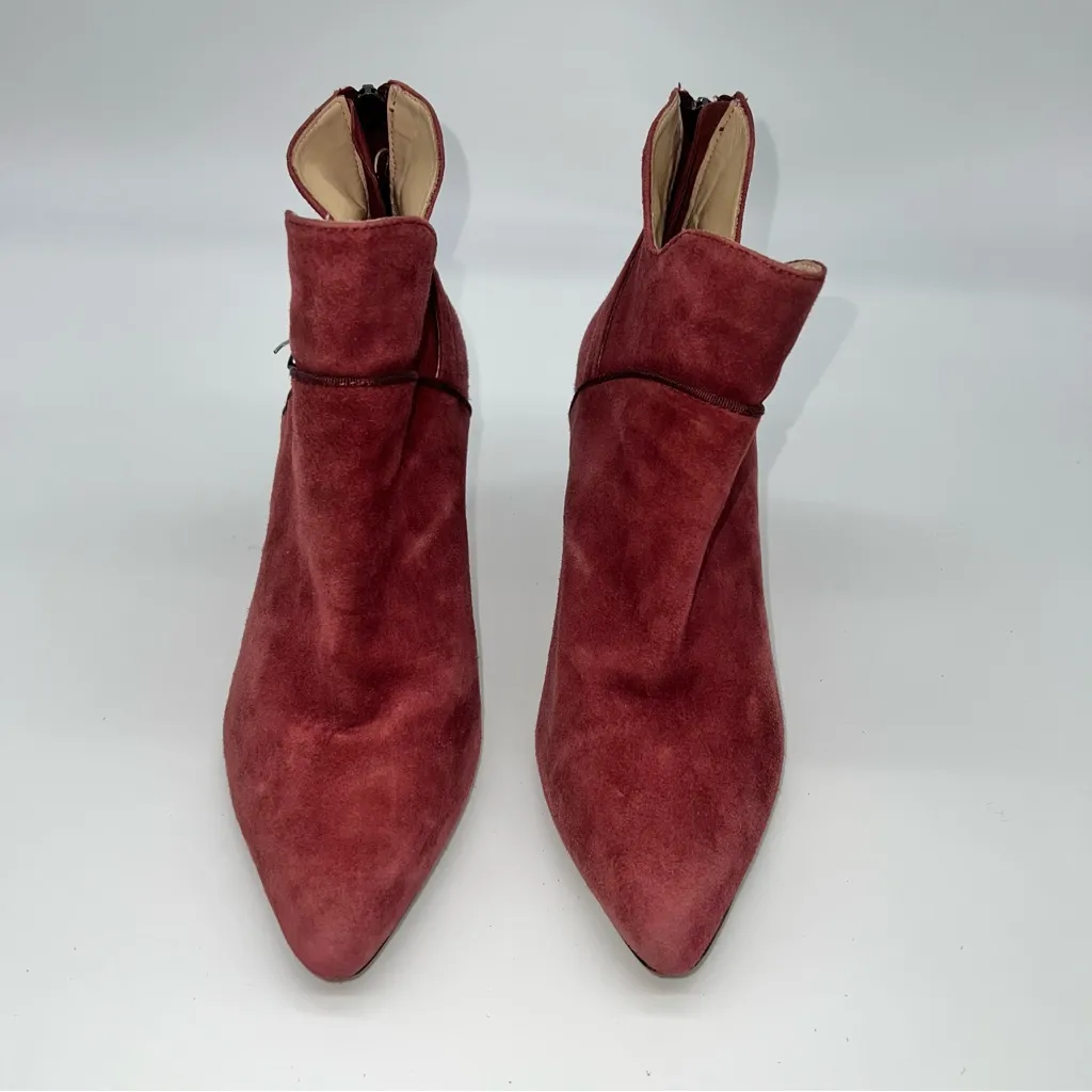 Adrienne Vittadini Red Ankle Boots - Image 4