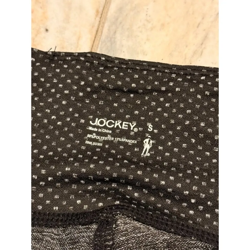 NEW Jockey women's small black w/white dots 7/8 ankle legging Retails $40 - Image 2