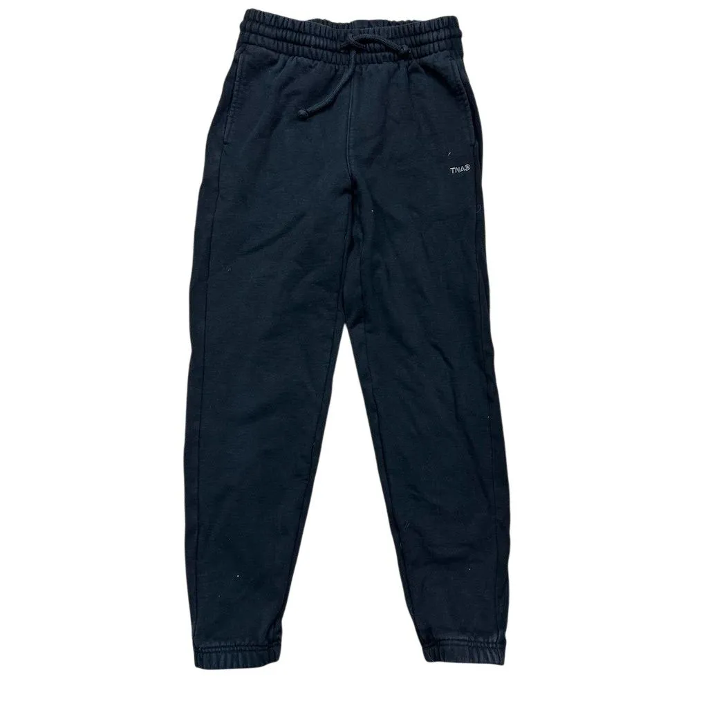 Aritzia TNA Women's XS Black Extra Fleece Boyfriend Sweatpant Casual Relaxed Fit - Image 4