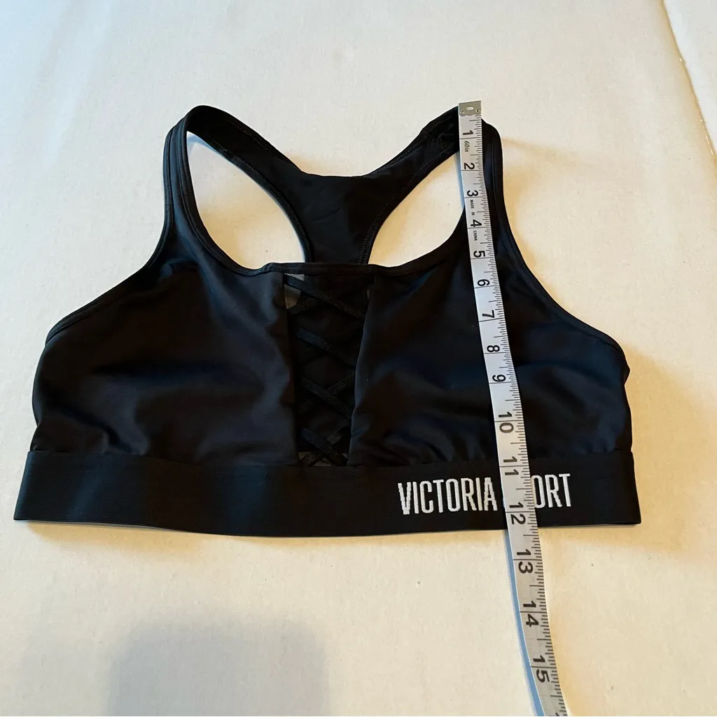 Victoria's Secret Womens Size Medium Black The Player‎ Victoria Sport Sports Bra - Image 8