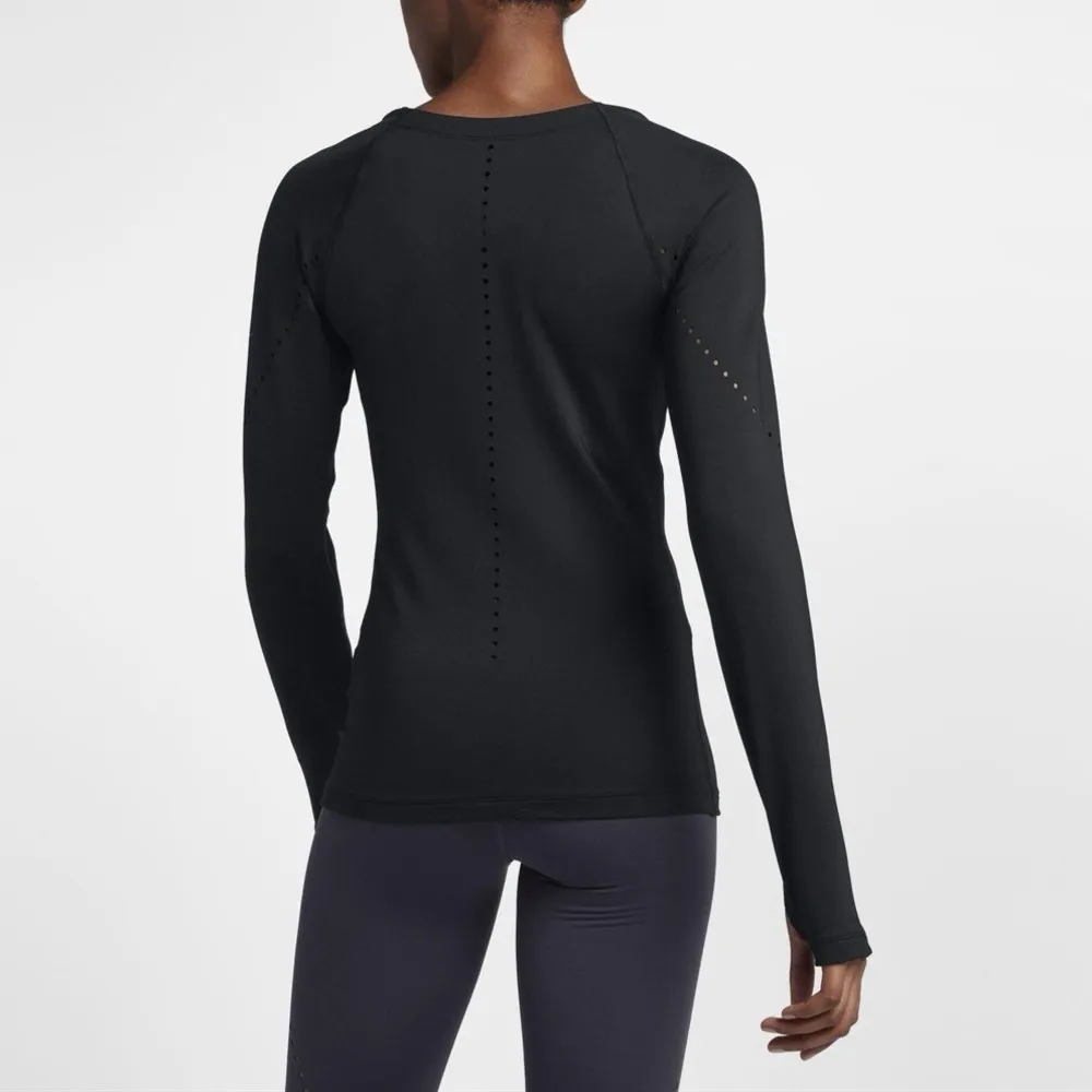 Nike Pro HyperWarm Long Sleeve Pullover Black Shirt - Image 2