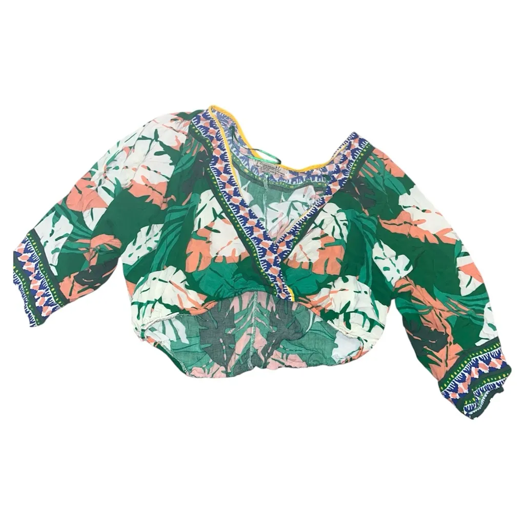Free market by flying tomato tropical crossover blouse - Image 2