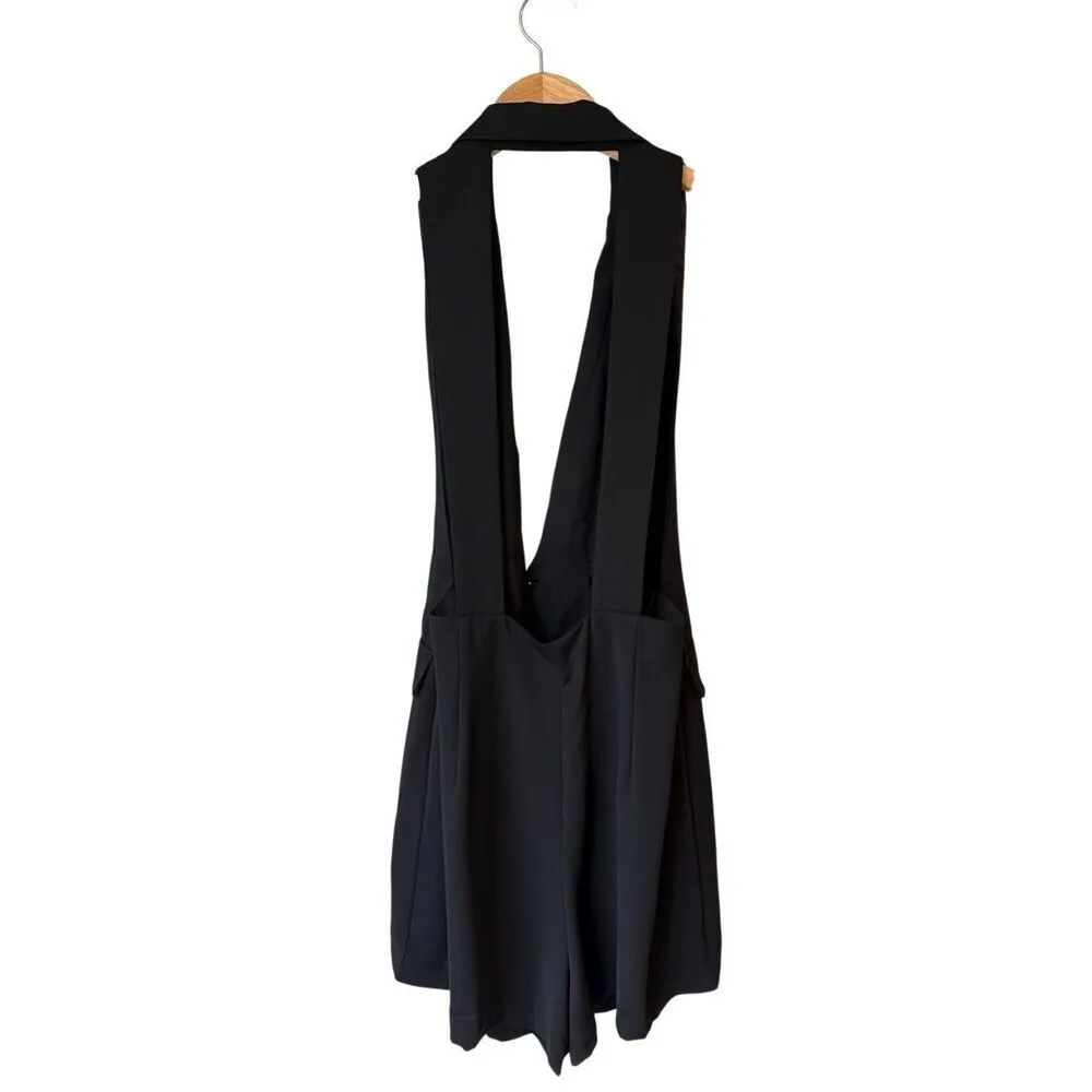 ZARA Black Sleeveless Double-Breasted Playsuit Romper Size XS - Image 7
