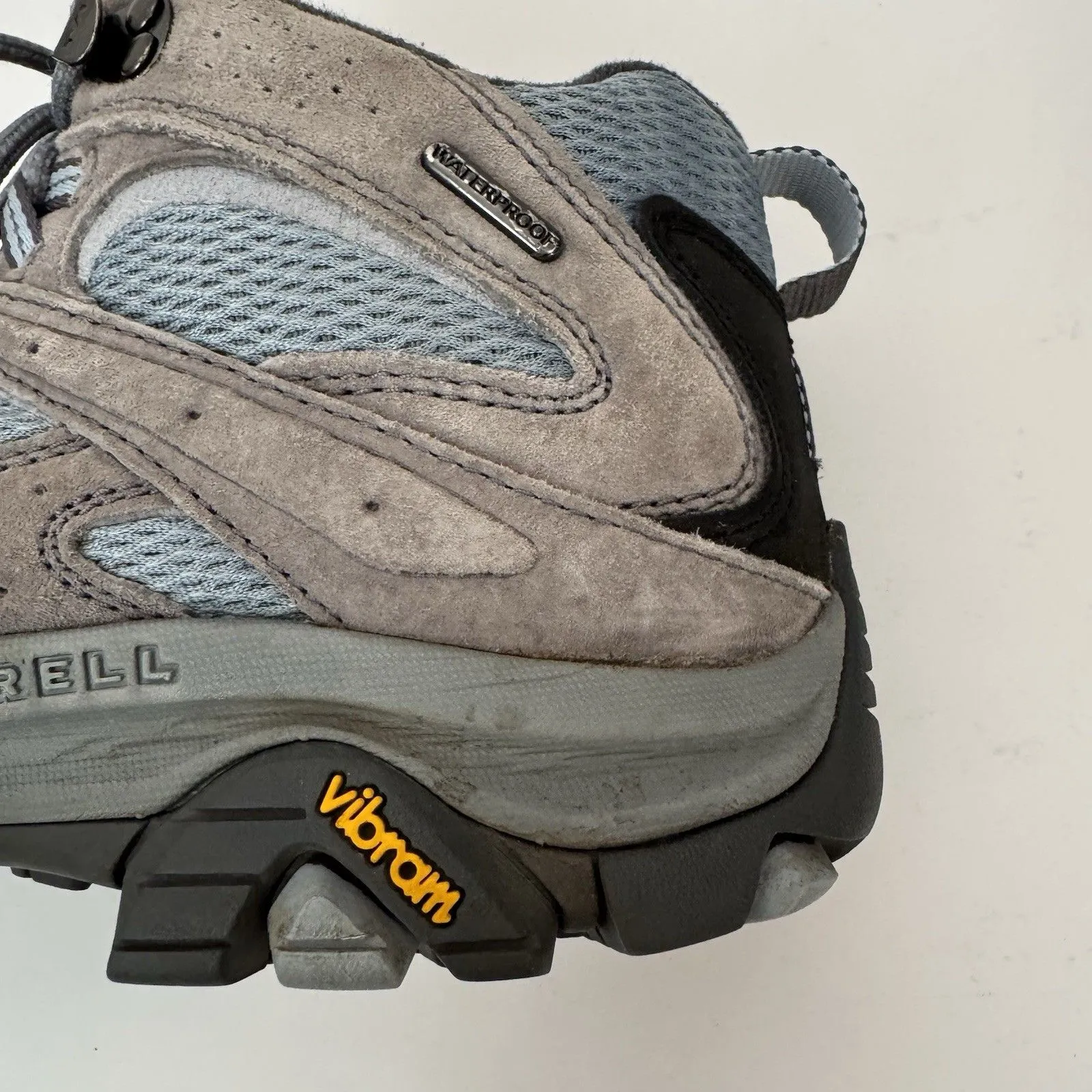 Women's Merrell Moab 3 Mid WP Altitude Bleu Blue 9W Hiking Shoes Boot - Image 13