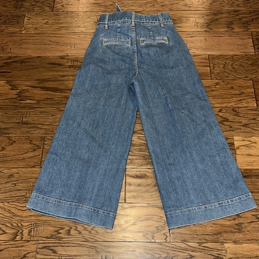 Joie Marylu Tie Culottes Wide Leg Ankle High Rise Size 2 - Image 2