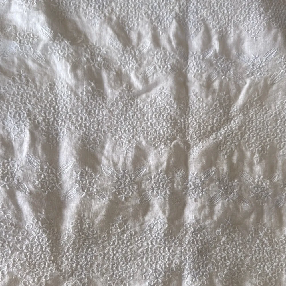 Christian Siriano White Textured Women's Top Size M - Image 4