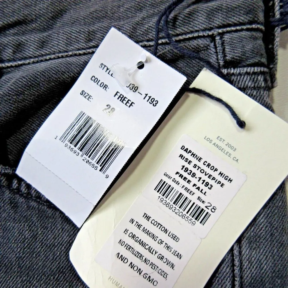 NWT Citizens of Humanity Daphne Crop in Free Fall High Rise Stovepipe Jeans 28 - Image 3