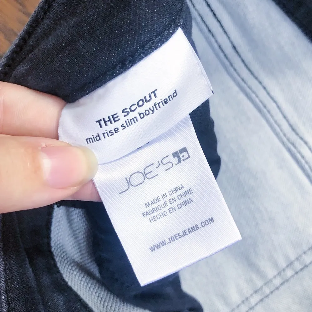 JOE’S • The Scout boyfriend jeans mid rise slim tomboy crop Meteorite black - Image 6