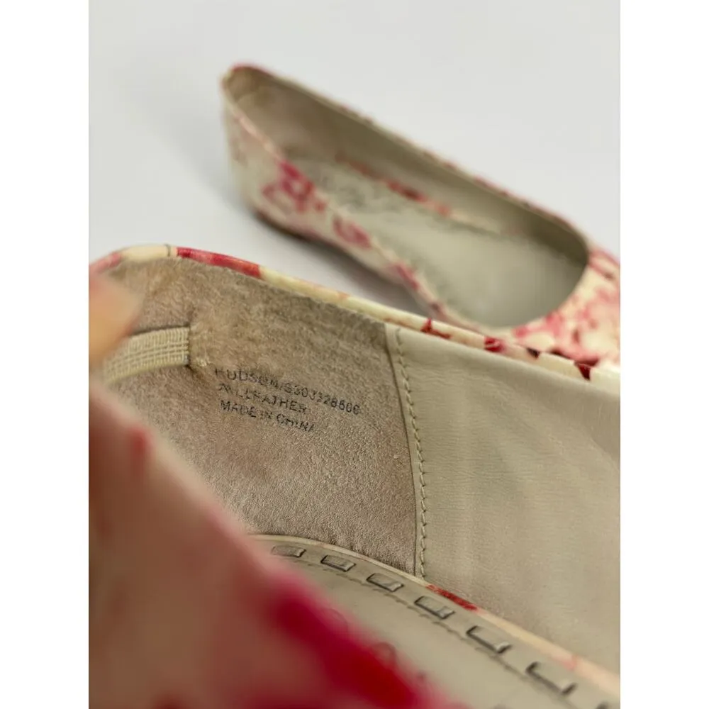 Alice + Olivia Flats Womens 39 Hudson Pink Floral Patent Leather Pointed Toe - Image 8