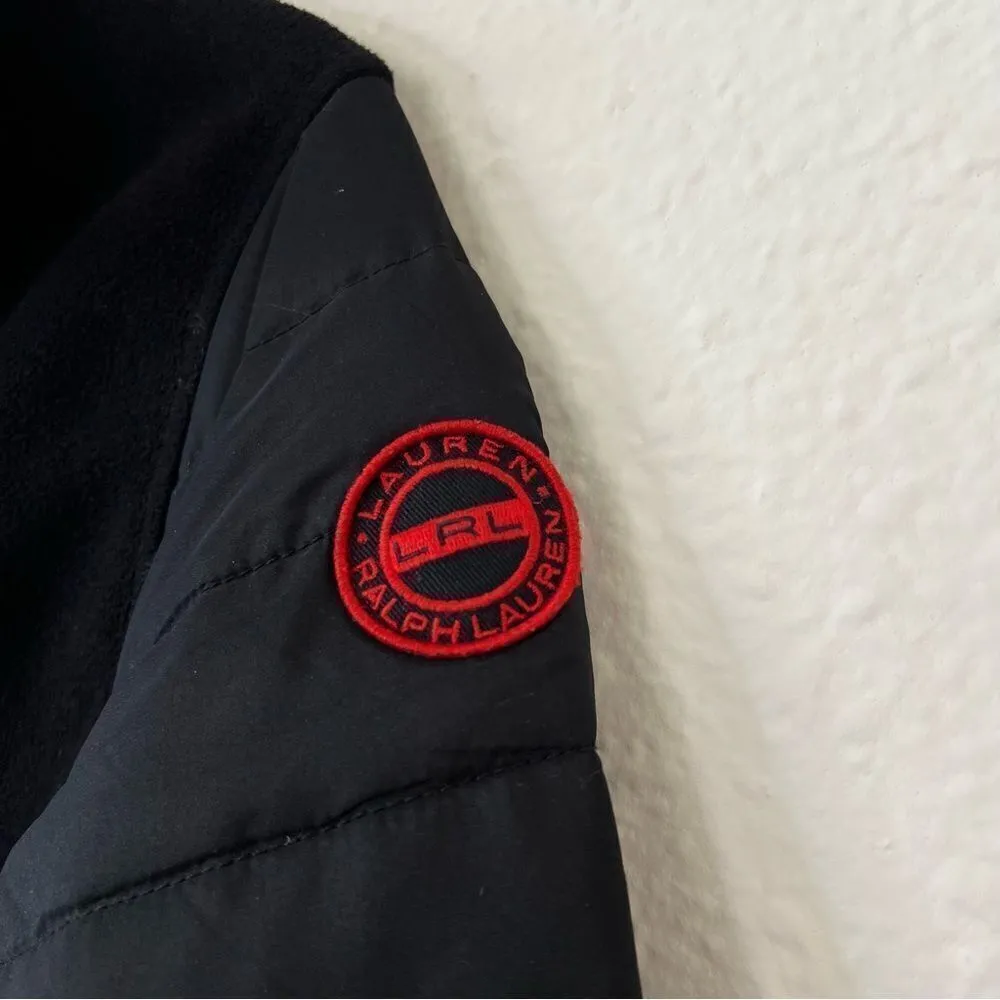 Lauren Ralph Lauren Zip Up Black Jacket Size Medium - Image 5