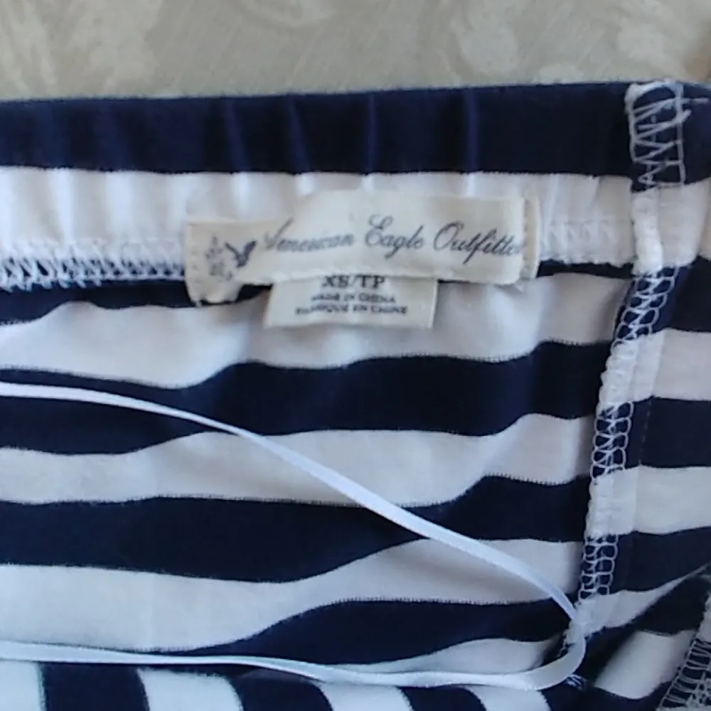 American Eagle Strapless Striped Dress - Image 4
