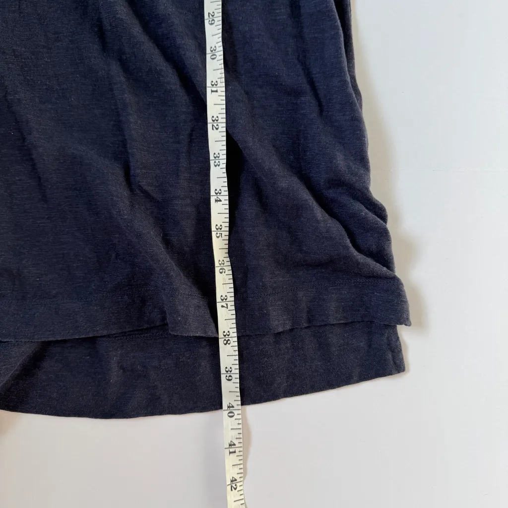 Eileen Fisher Organic Cotton Hemp Navy Blue Pocket Dress Size Small NWOT - Image 5