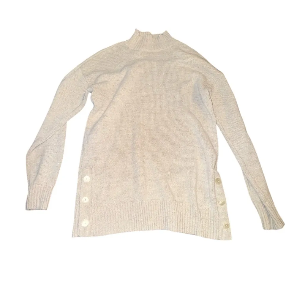 LC Lauren Conrad Soft Cream Turtleneck Sweater - Image 3