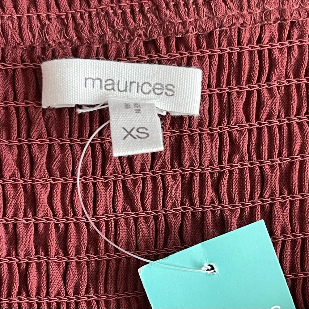 Maurices Smocked Flutter Sleeve Jumpsuit Women’s Size XS Belted - Image 8