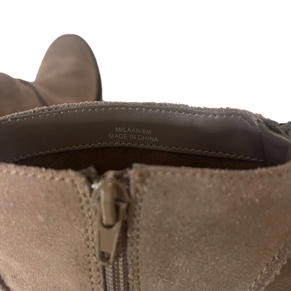 Steve Madden Women's Size 8M‎ Milaan Suede Brown Heeled Booties Boots - Image 11