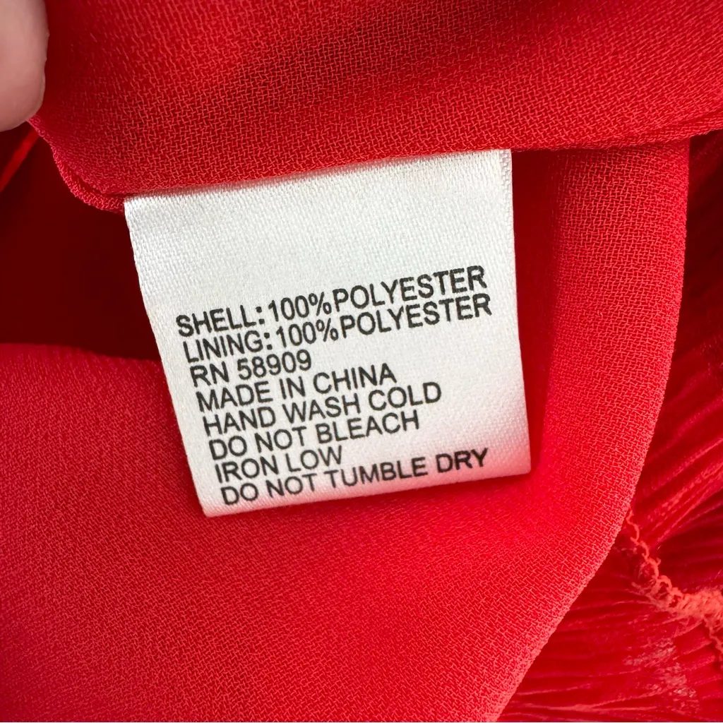 Gianni Bini Snyder Ruffle Tiered Midi Dress Red WORN ONCE Size XS - Image 9