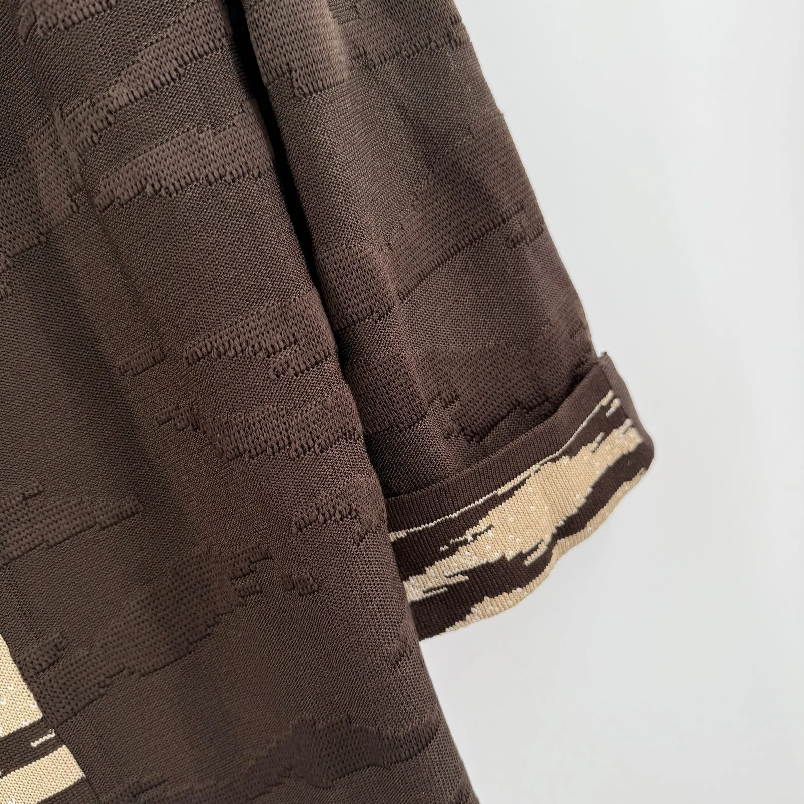 Ming Wang Cardigan Blazer Jacket Size Extra Small Brown Zebra Knit Career Office - Image 8