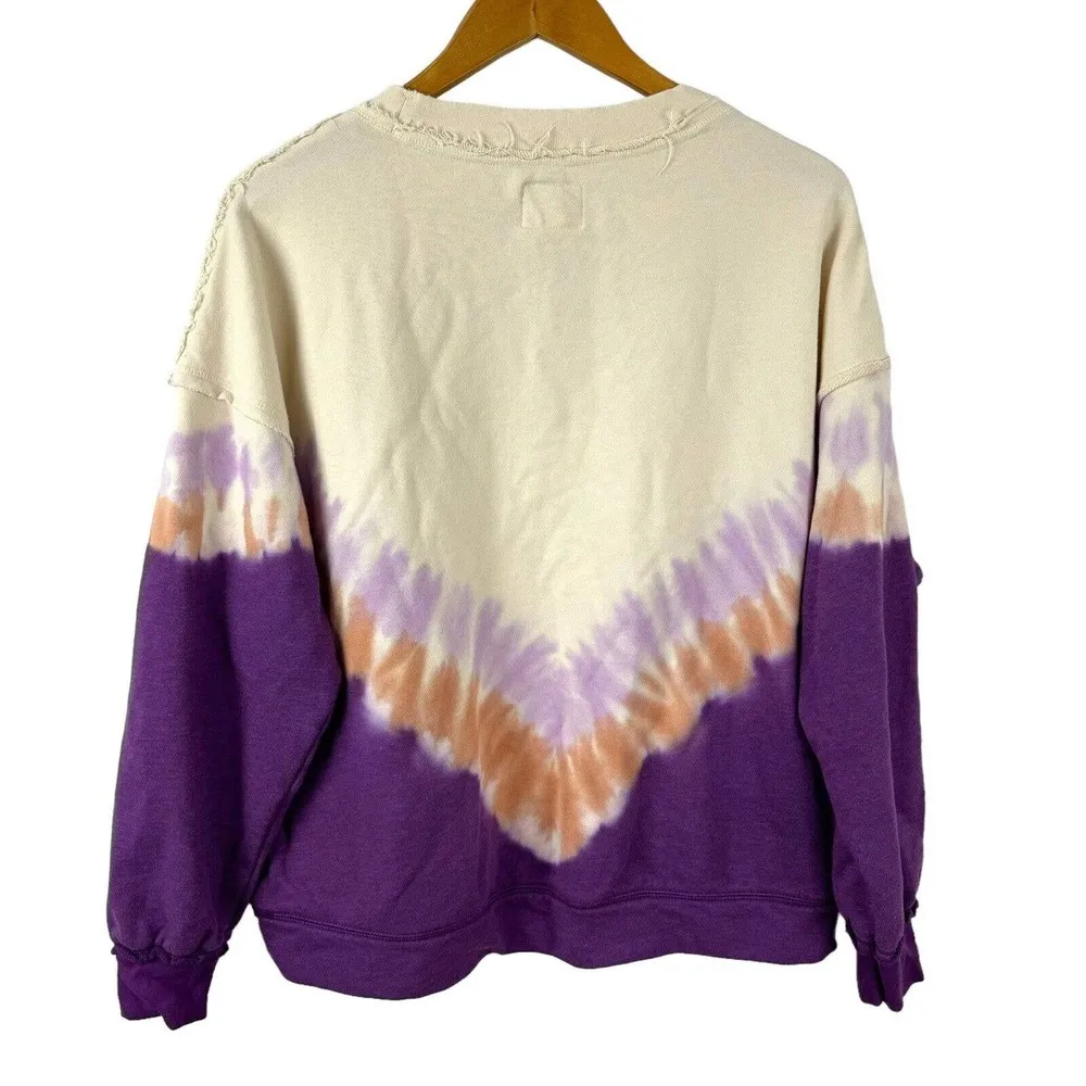 Free People Movement Ombre Metti Crew Sweatshirt Oversized Size XS Chamois Combo - Image 11