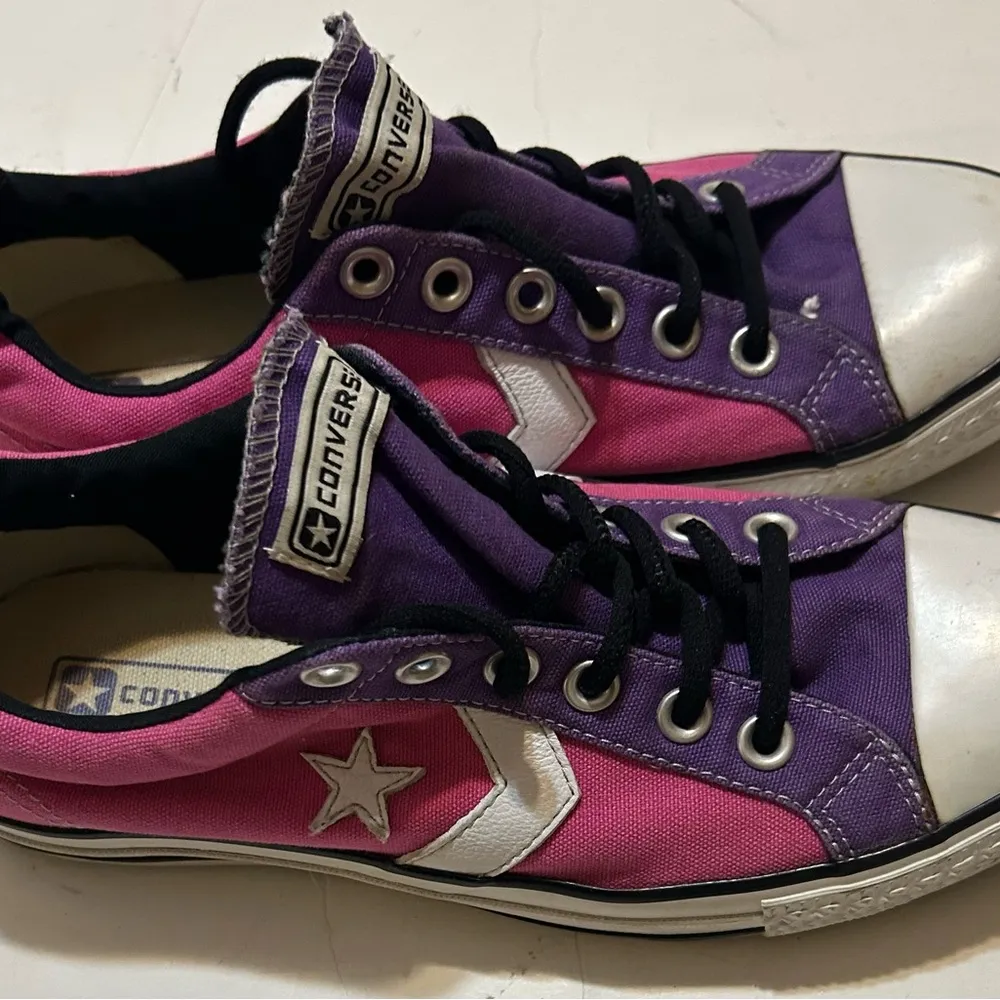Converse Purple and Pink Sneakers - Image 2