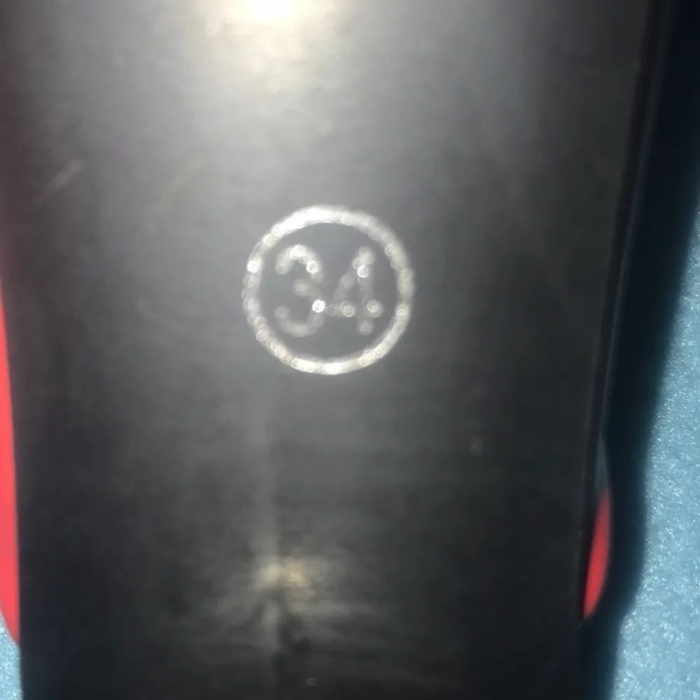 FASHION red & silver slip on leather ribbon embellished size 4 NEW Host Pick🎉🎉X2 - Image 9