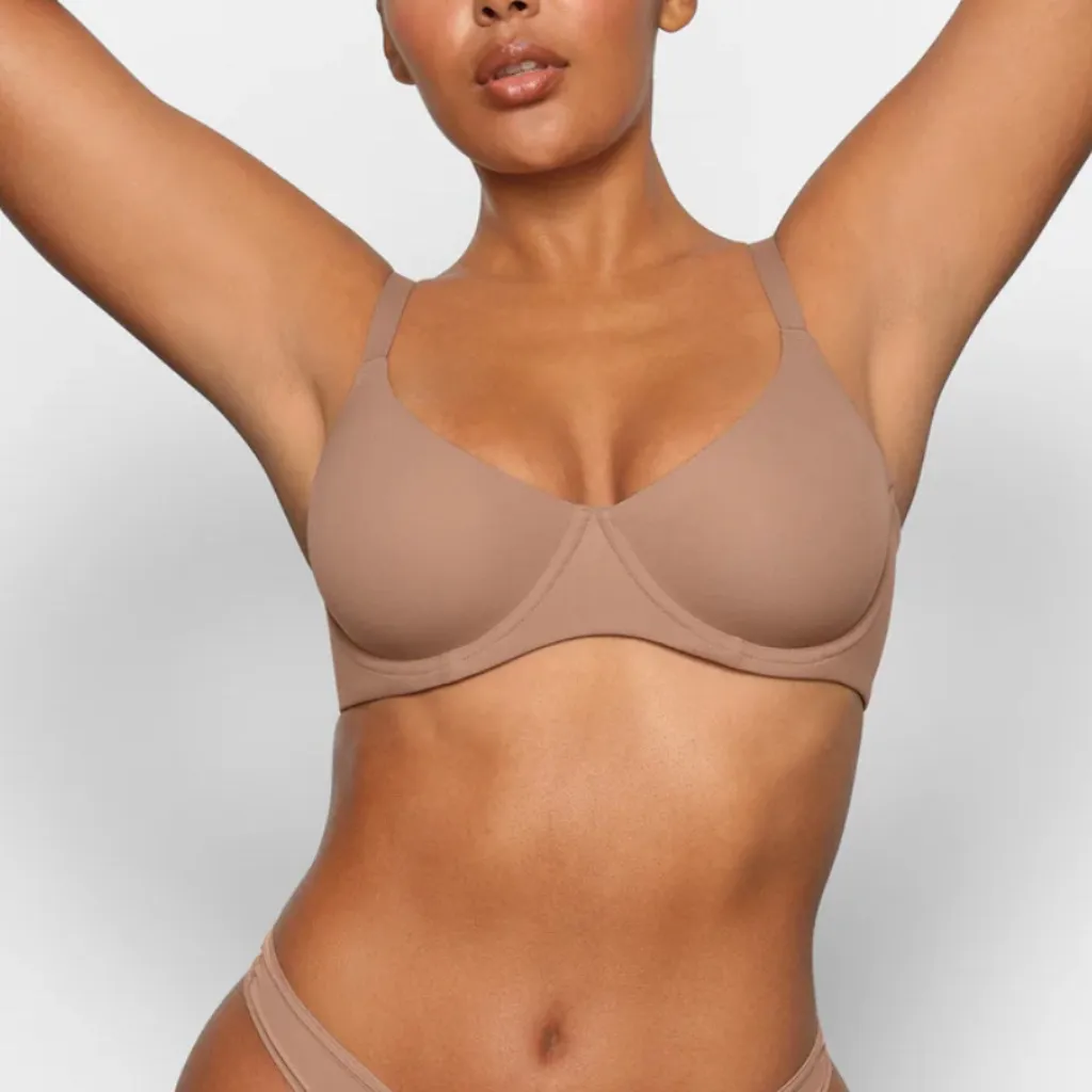 NWT Skims Fits Everybody Unlined Demi Bra- SIENNA Size 34A - Image 4