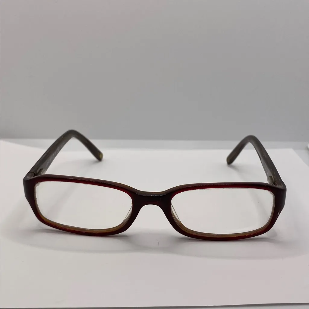 Anne Klein Eyeglasses AK8098 249 50-17-135 Red Full Rim Rectangle Frame Eyewear - Image 4