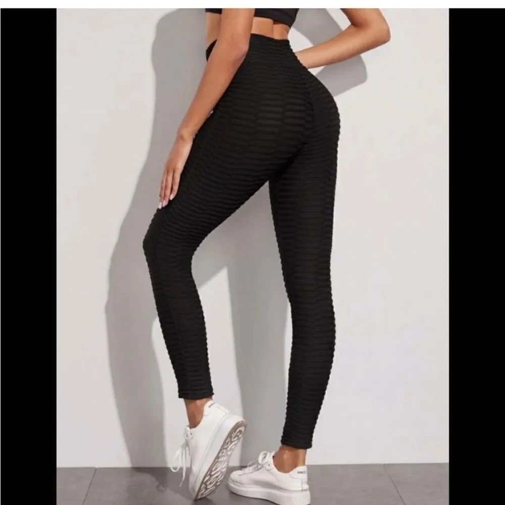 Shein Black Athletic Pants Extra Large - Image 4
