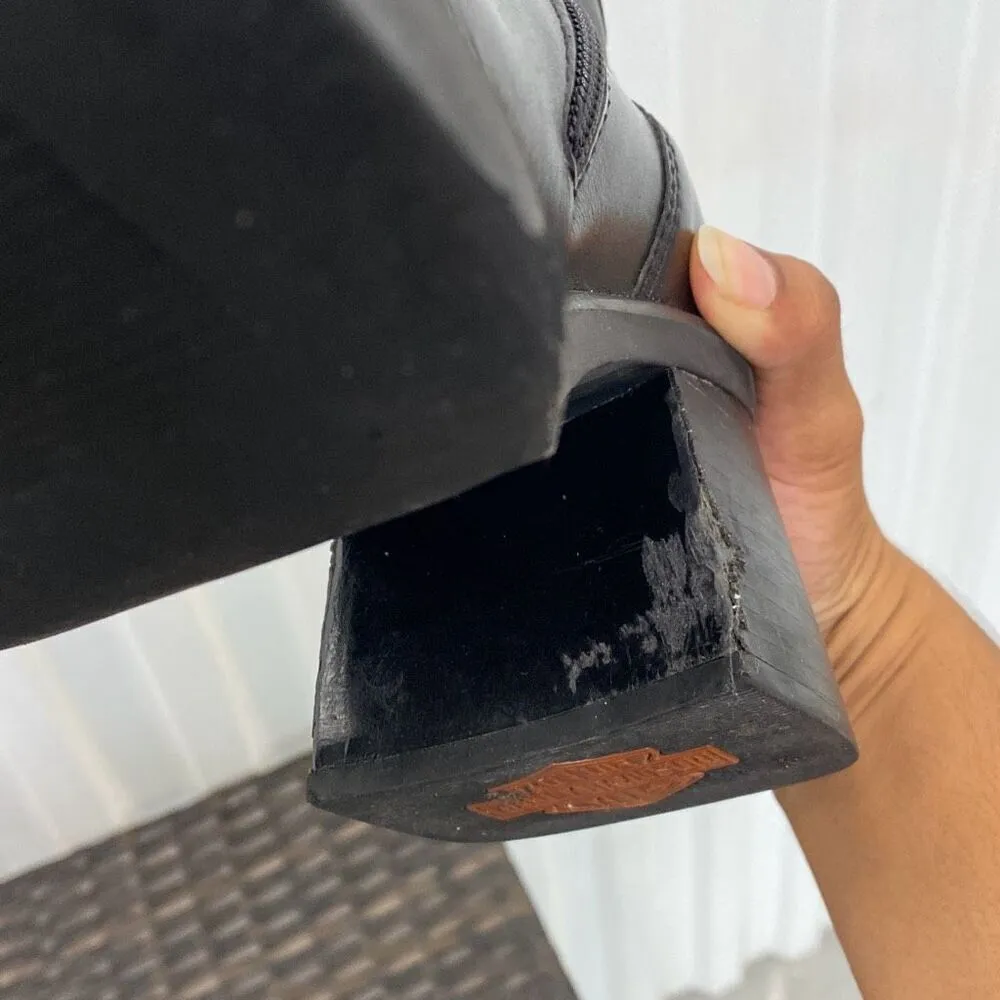 Harley Davidson moto boots women’s size 8.5 Black - Image 10