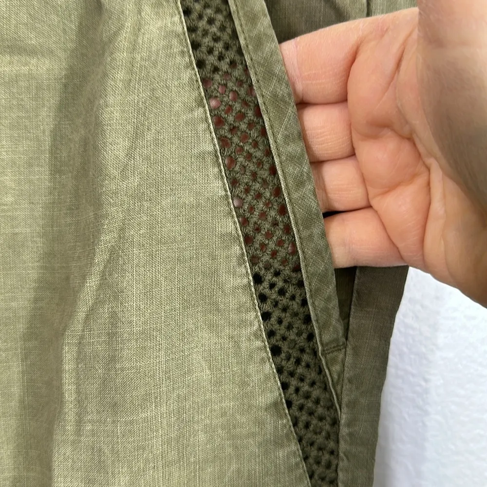 Cloth & Stone olive green chambray jogger pants size small - Image 2