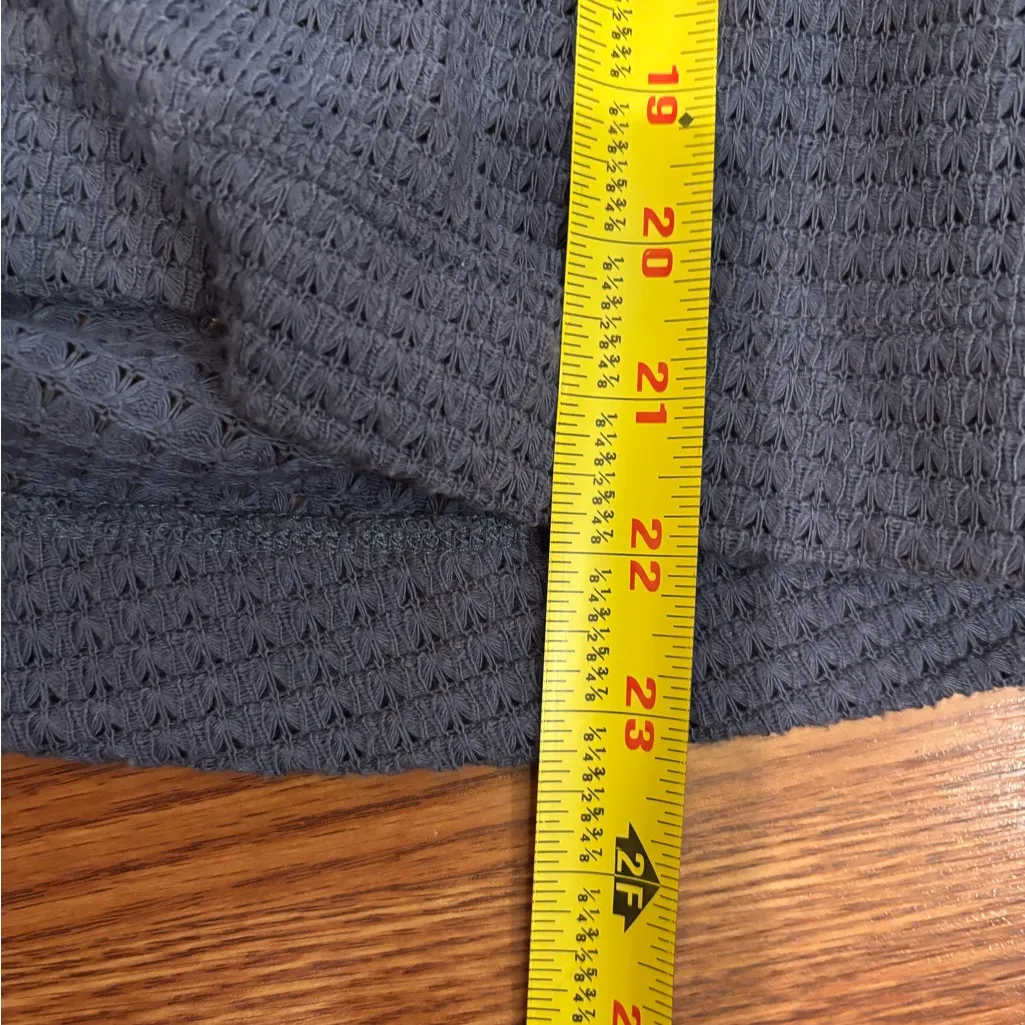 SO® Blue Babydoll Flowy Henley Top - Image 6