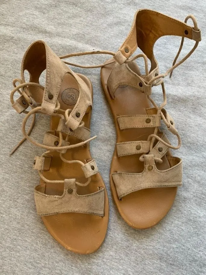 Taupe Sandals Tan Size 10 - Image 3