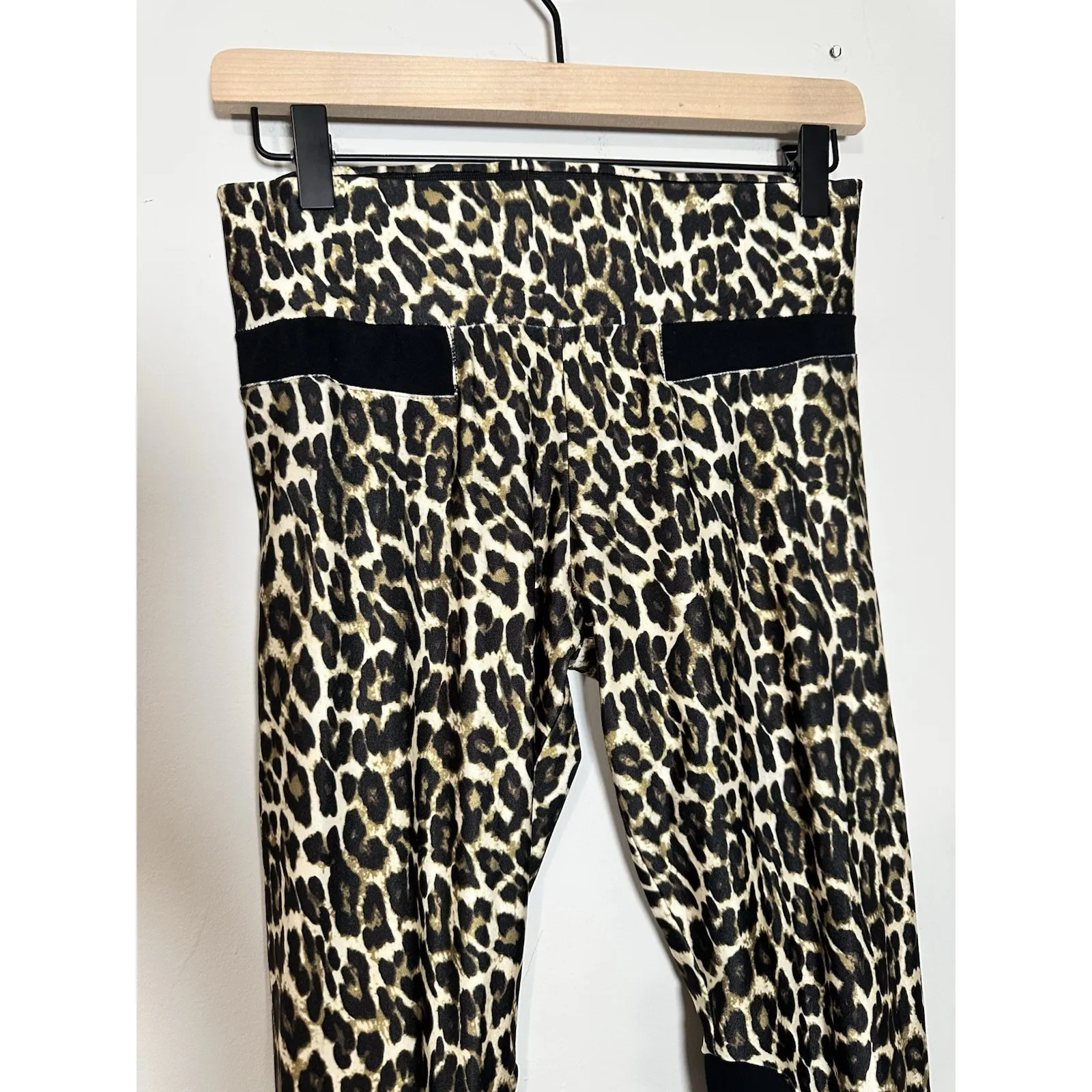 Daniela Corte 100% Silk Leopard Print Leggings - Image 2