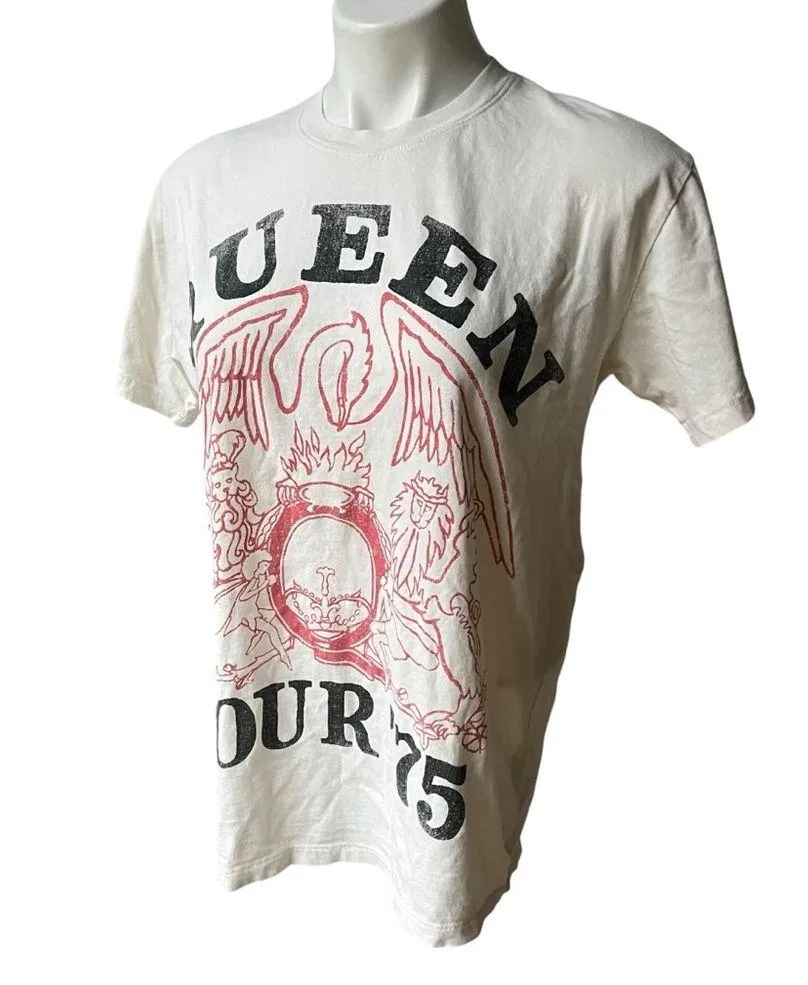 Hollister Oversized Queen Graphic Tee in Natural, Sz S - Image 2
