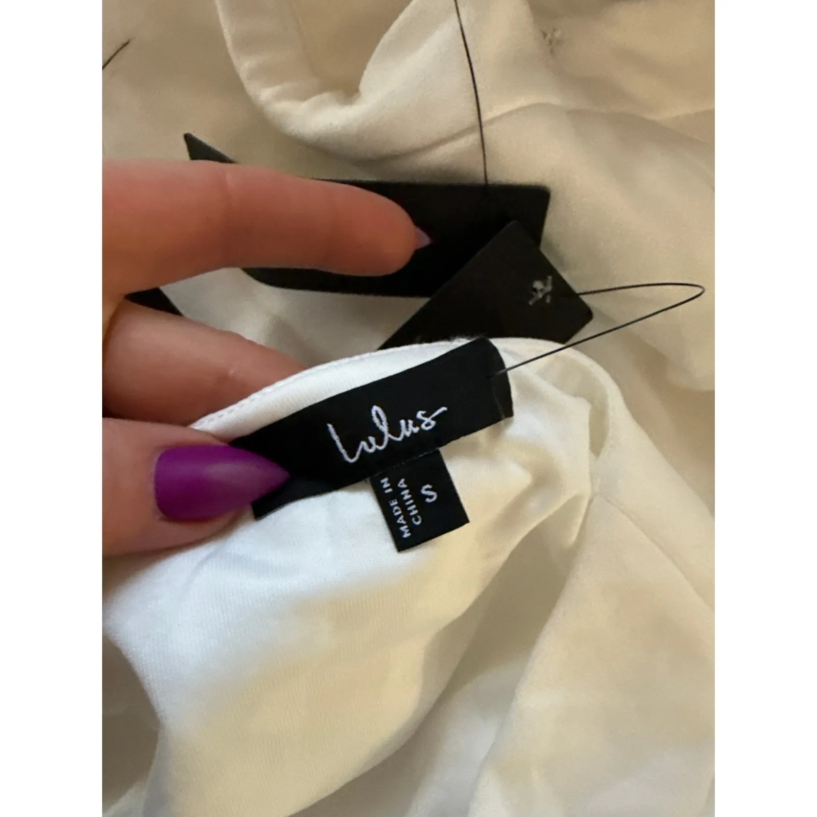 NWT Lulus Enticing Endeavors White Two-Piece Jumpsuit Wedding Classy Elegant S - Image 7