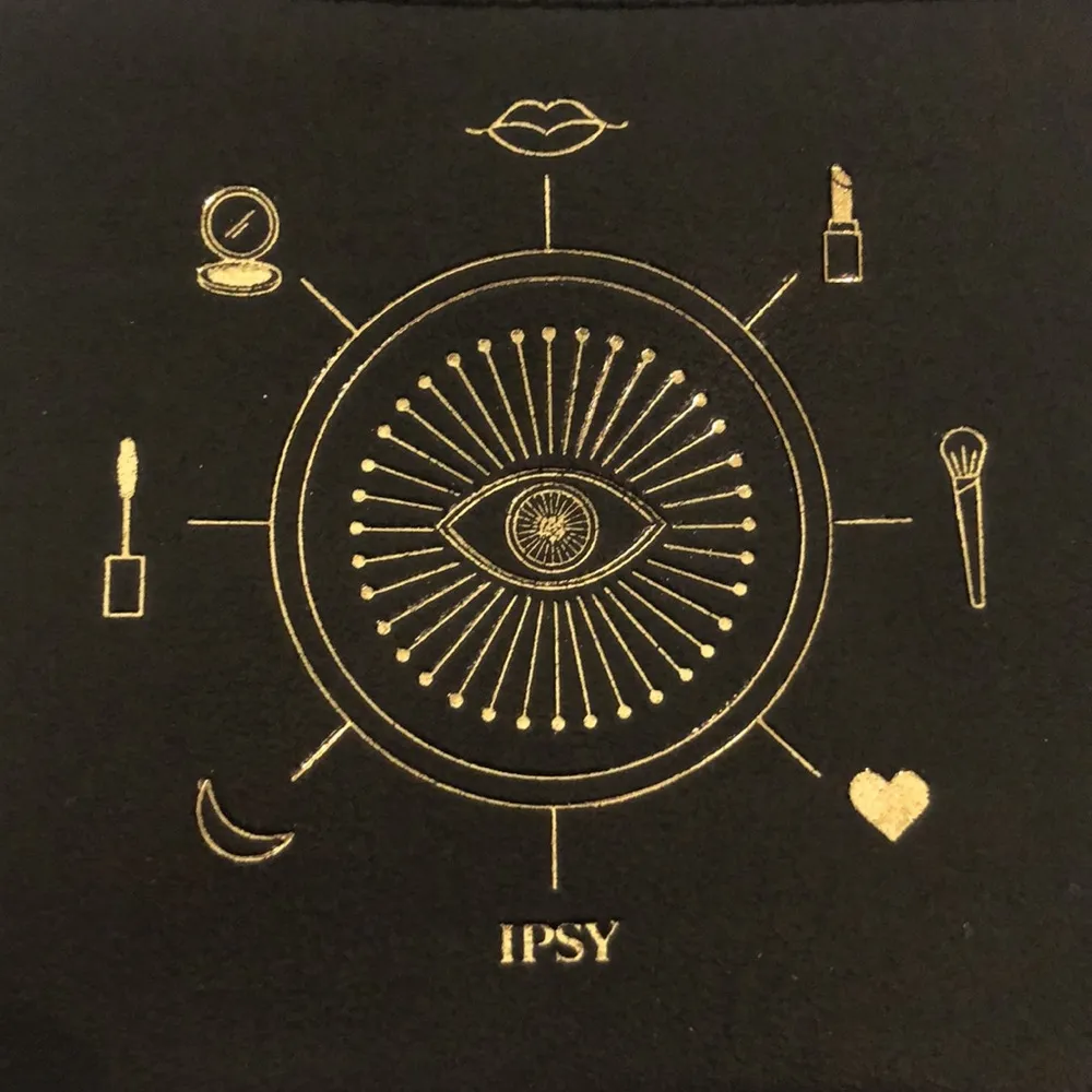 Ipsy Black and Gold Makeup Bag 7 x 5 inches you’re magic - Image 2