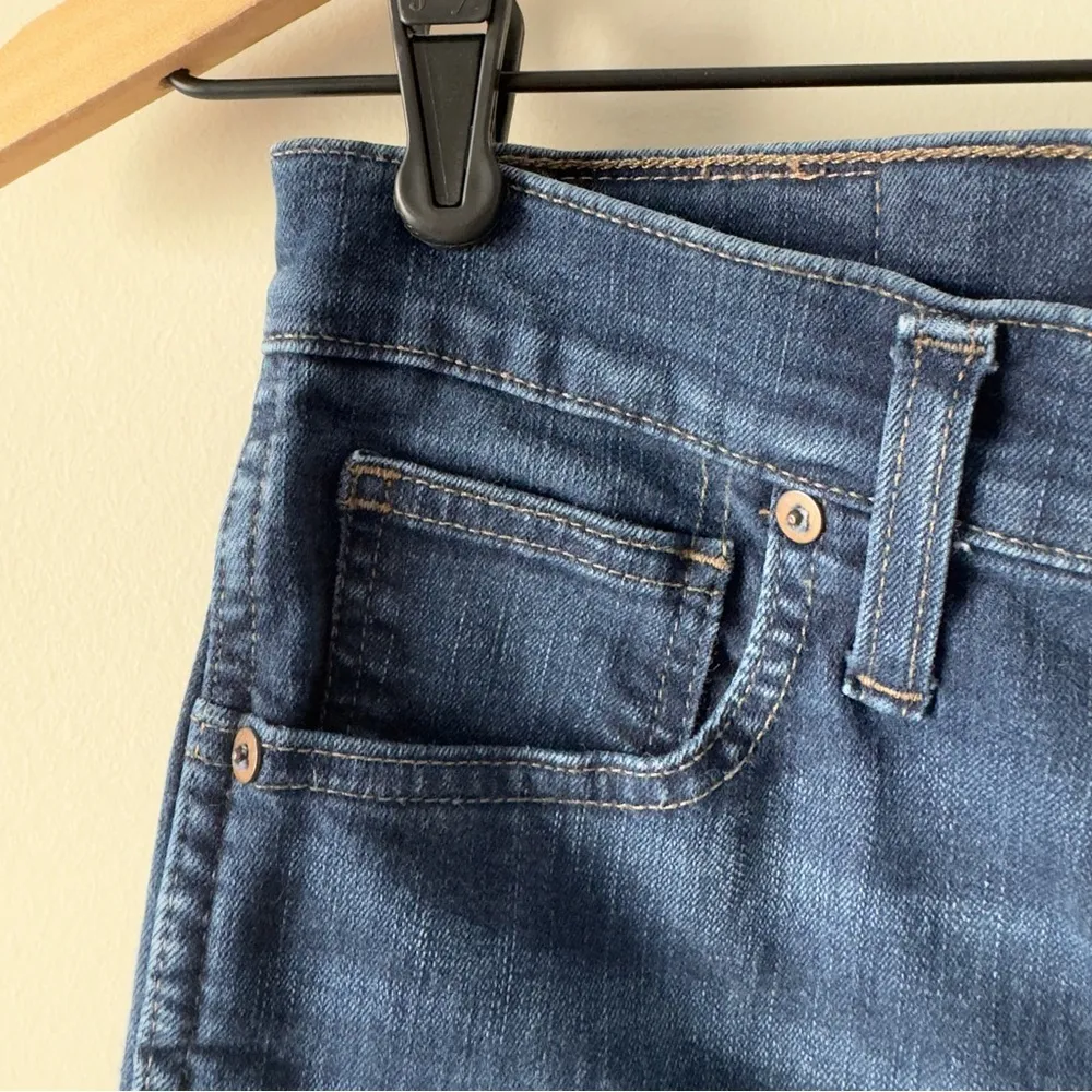 Madewell 10” High Rise Skinny Jeans Dark Wash denim zip button pockets belt loop - Image 5