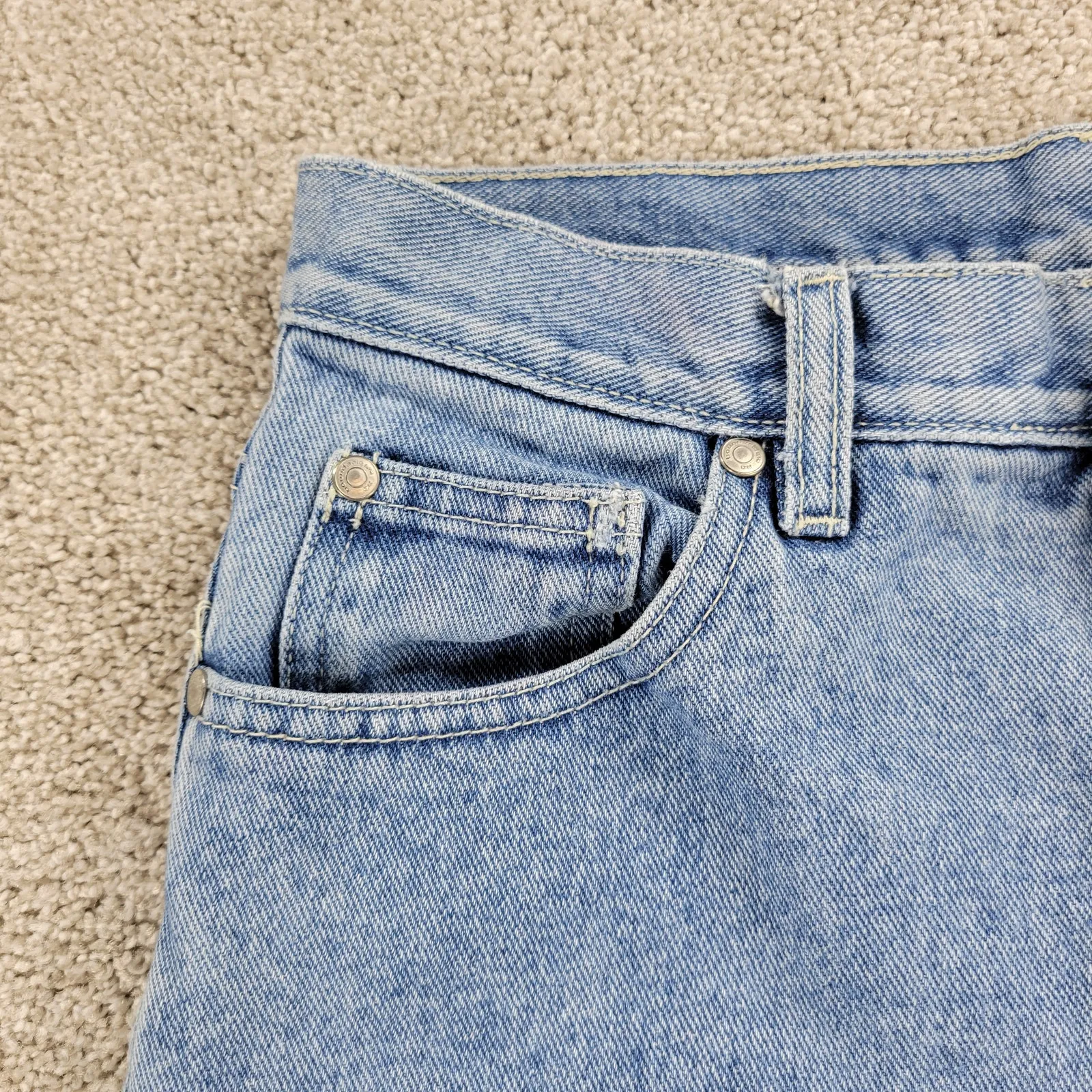 No‎ Boundaries Juniors Jeans 7 Blue Light Wash Floral Embroidered Bootcut Y2K - Image 4